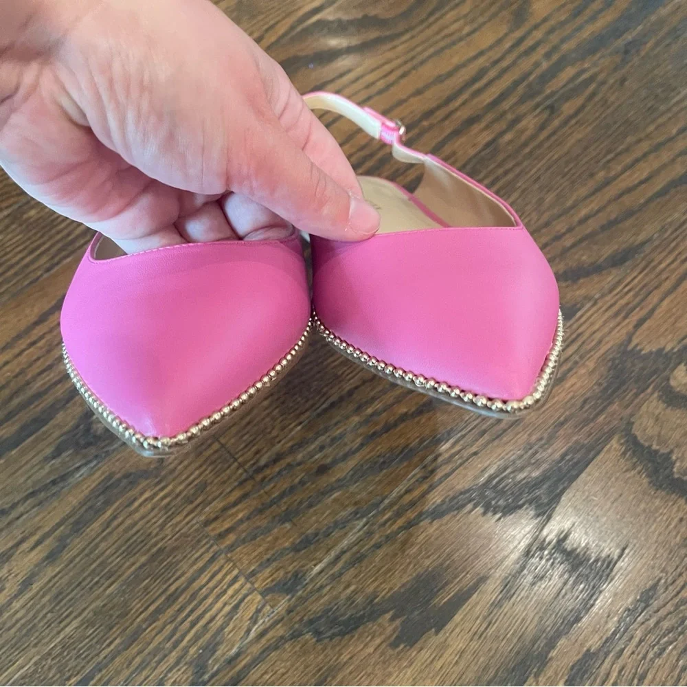 Coach Pink Leather Slingback Flats - Picture 3 of 11